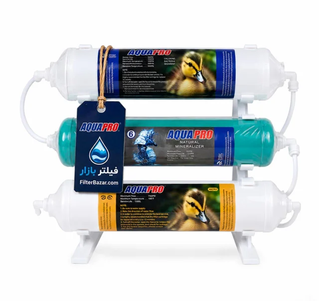 فیلتر سه مرحله یخچال سایز بزرگ AQUAPRO